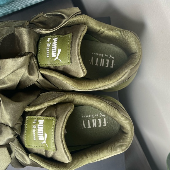 Puma x Fenty By Rihanna Bow Sneaker Olive Branch - Picture 8 of 14